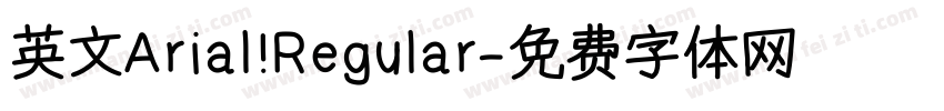 英文Arial Regular字体转换